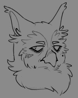 [COMM] headshot / messy lineart credit