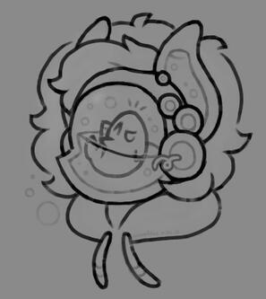 [COMM] headshot / messy lineart credit