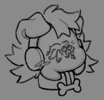 [COMM] headshot / messy lineart credit